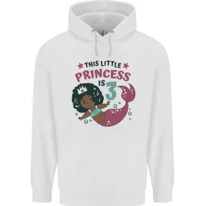 3rd Mermaid Birthday 3 Year Old Childrens Kids Hoodie