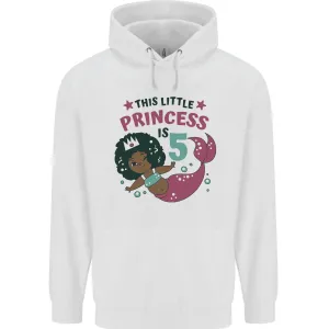 5th Mermaid Birthday 5 Year Old Childrens Kids Hoodie