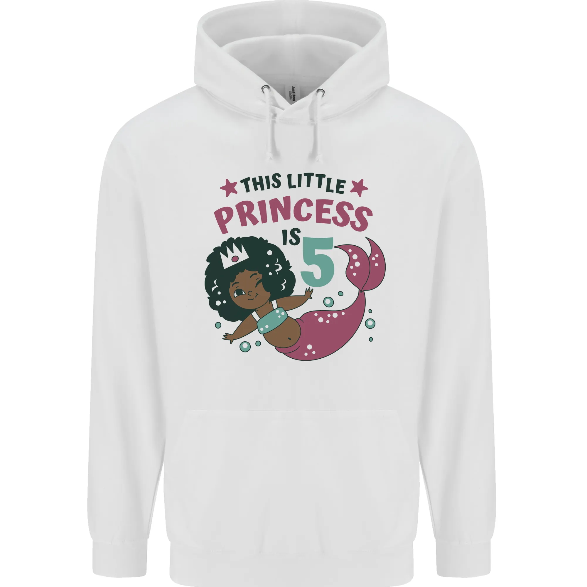 5th Mermaid Birthday 5 Year Old Childrens Kids Hoodie