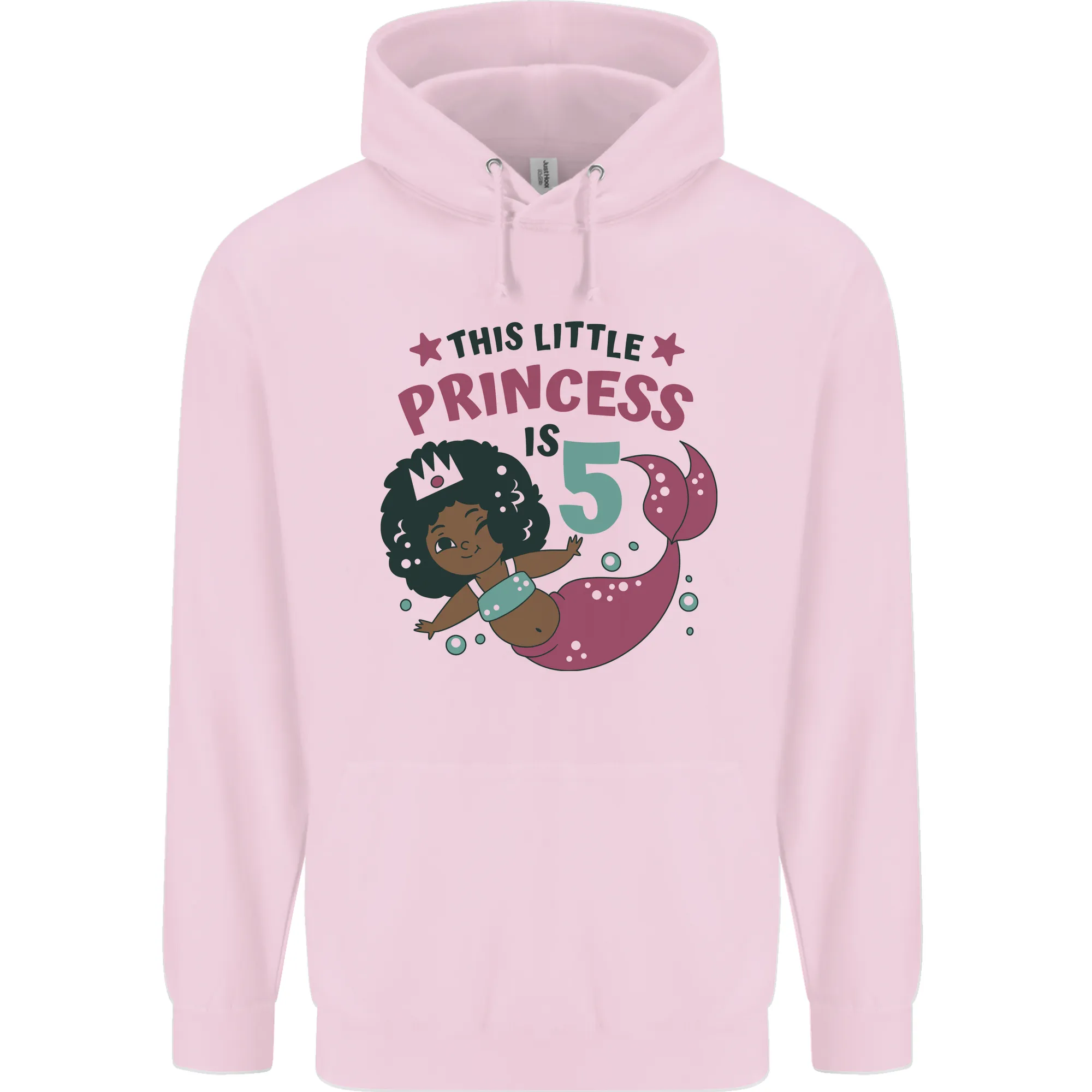 5th Mermaid Birthday 5 Year Old Childrens Kids Hoodie