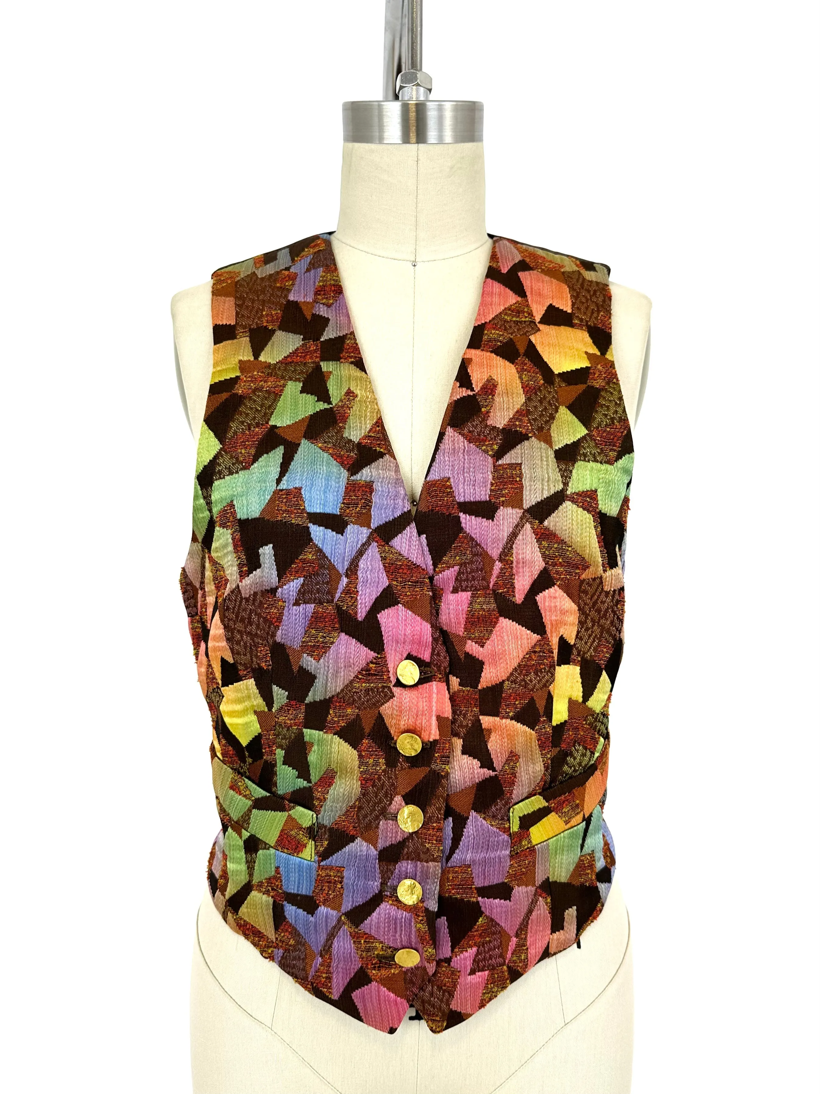90s Art-To-Wear Embroidered Vest*