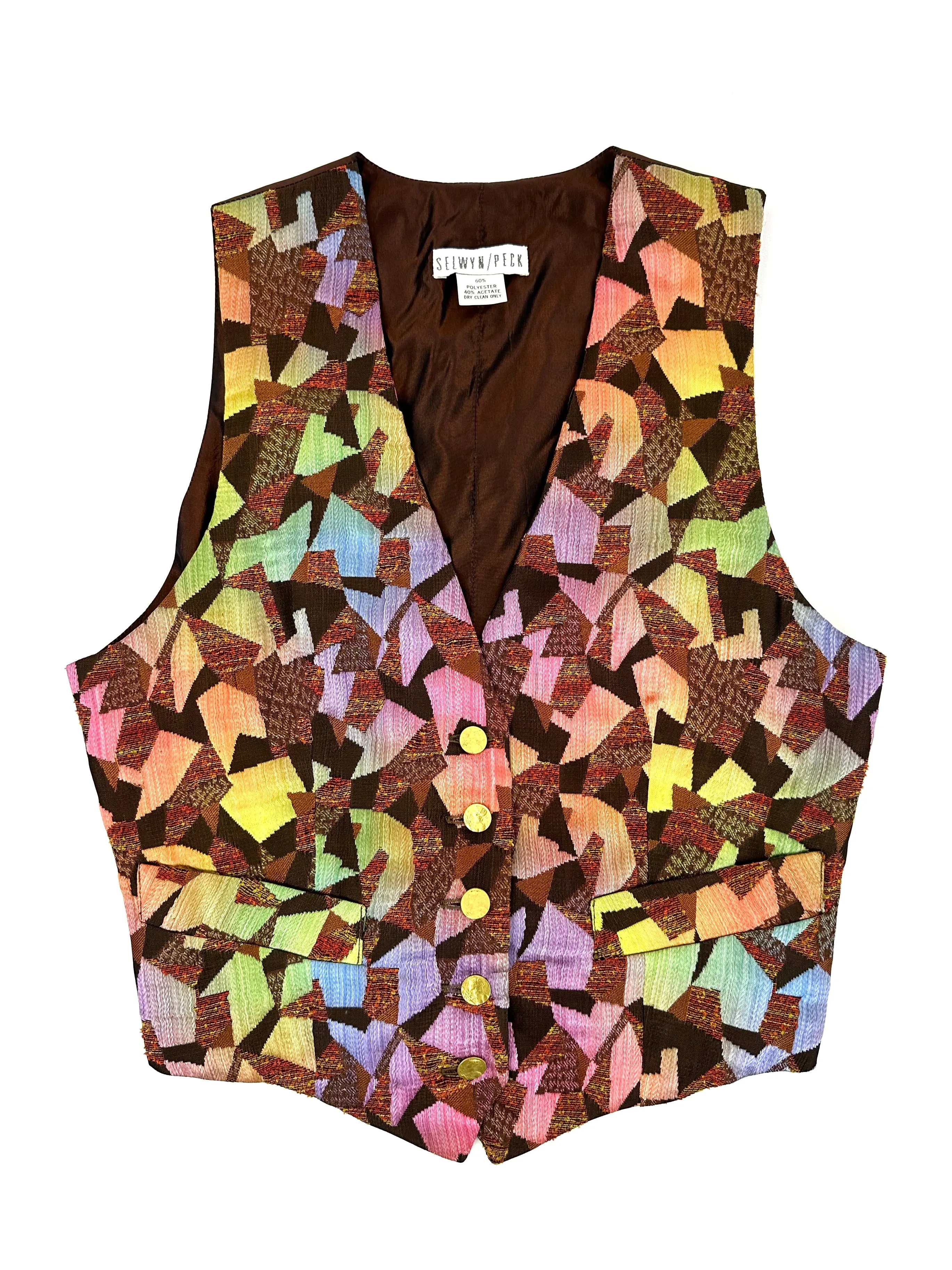 90s Art-To-Wear Embroidered Vest*
