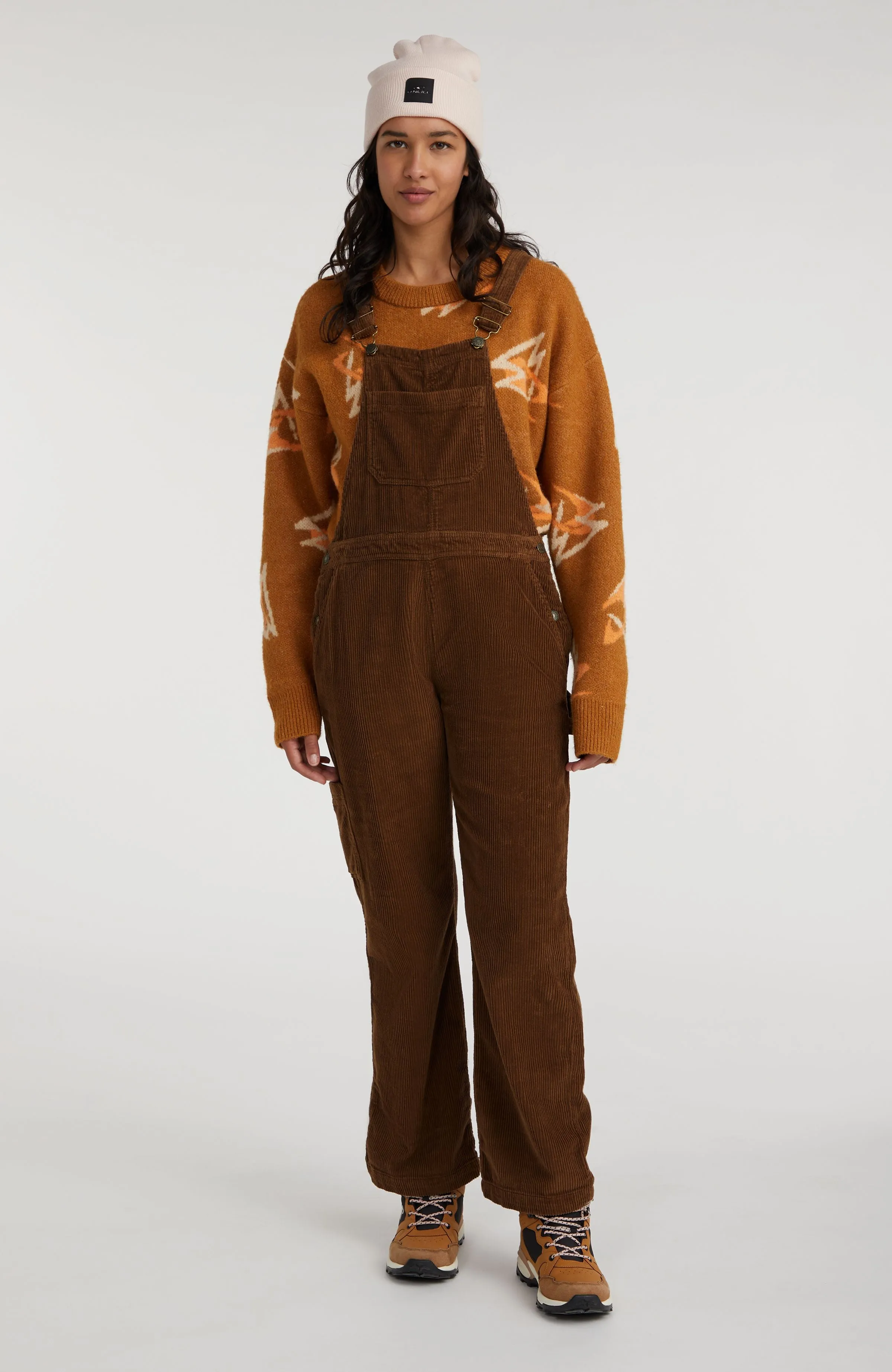 CORD DUNGAREE | Melted Chocolate