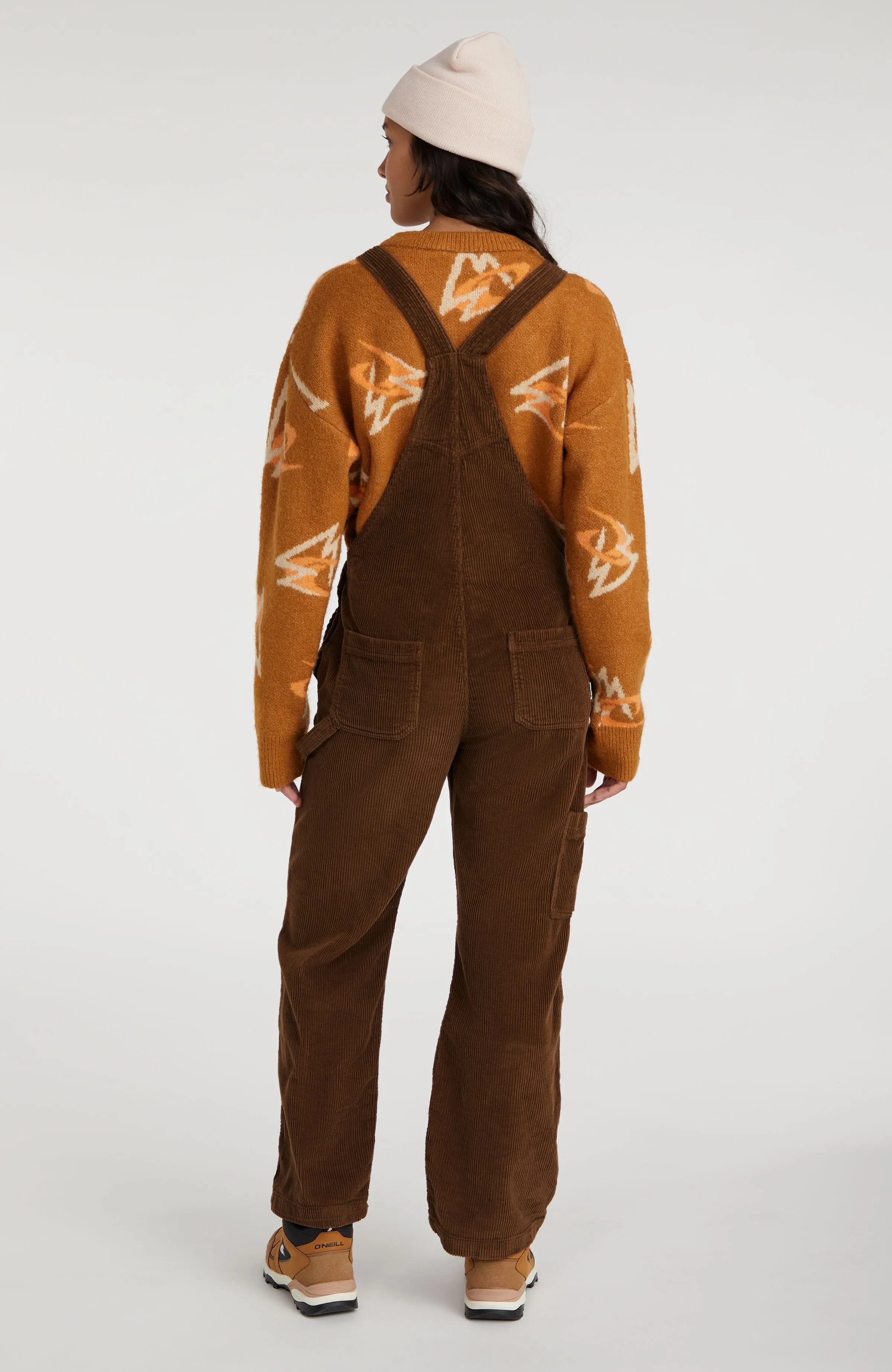 CORD DUNGAREE | Melted Chocolate