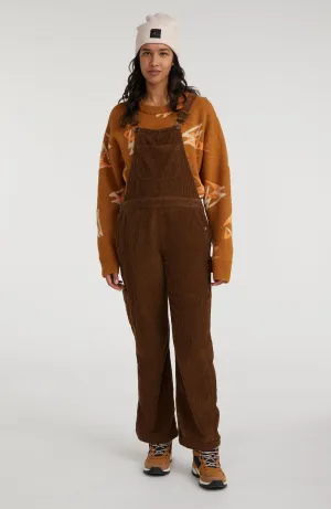 CORD DUNGAREE | Melted Chocolate