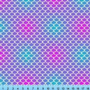 Hombre Mermaid Scales Fabric By the Yard, Half Yard and Fat Quarter