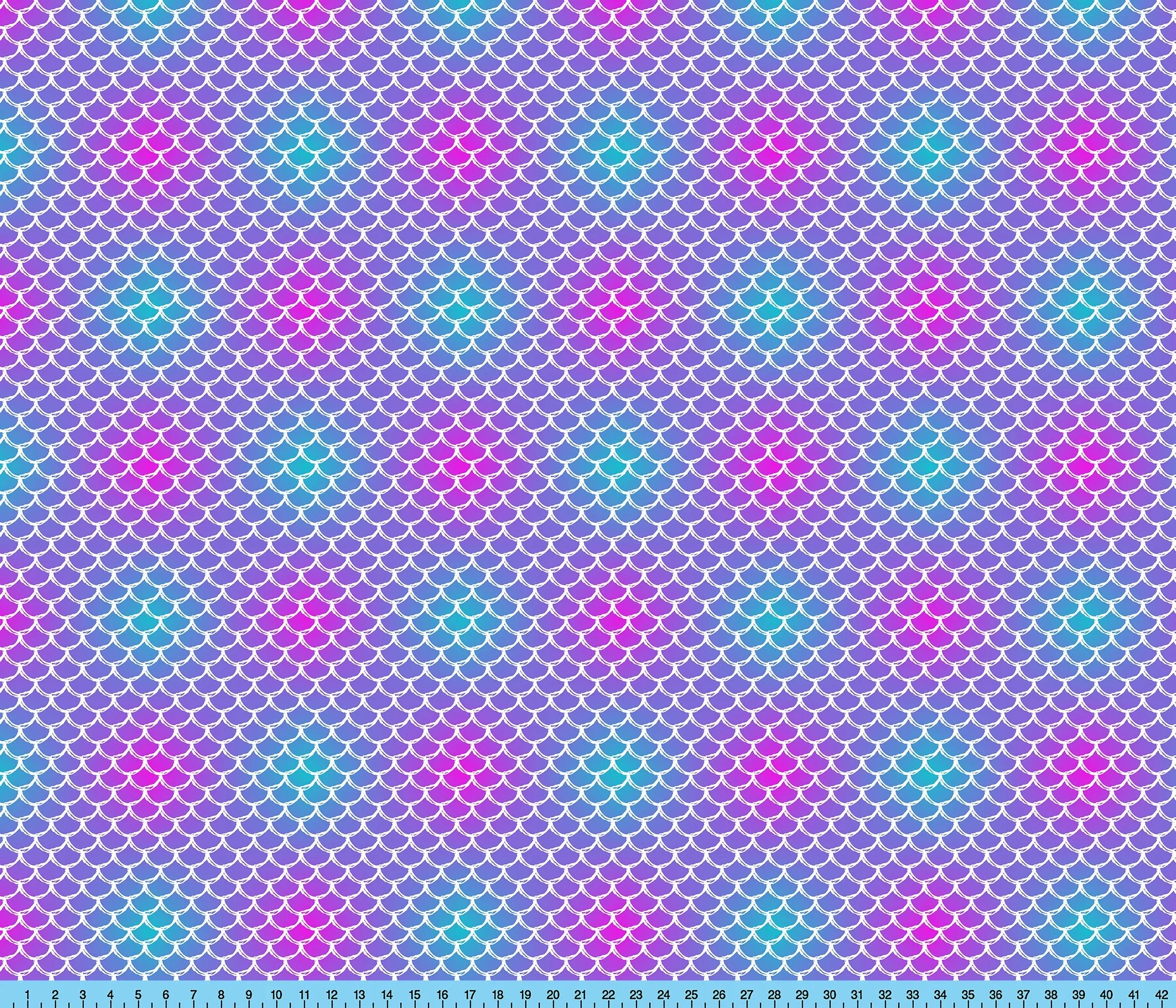 Hombre Mermaid Scales Fabric By the Yard, Half Yard and Fat Quarter