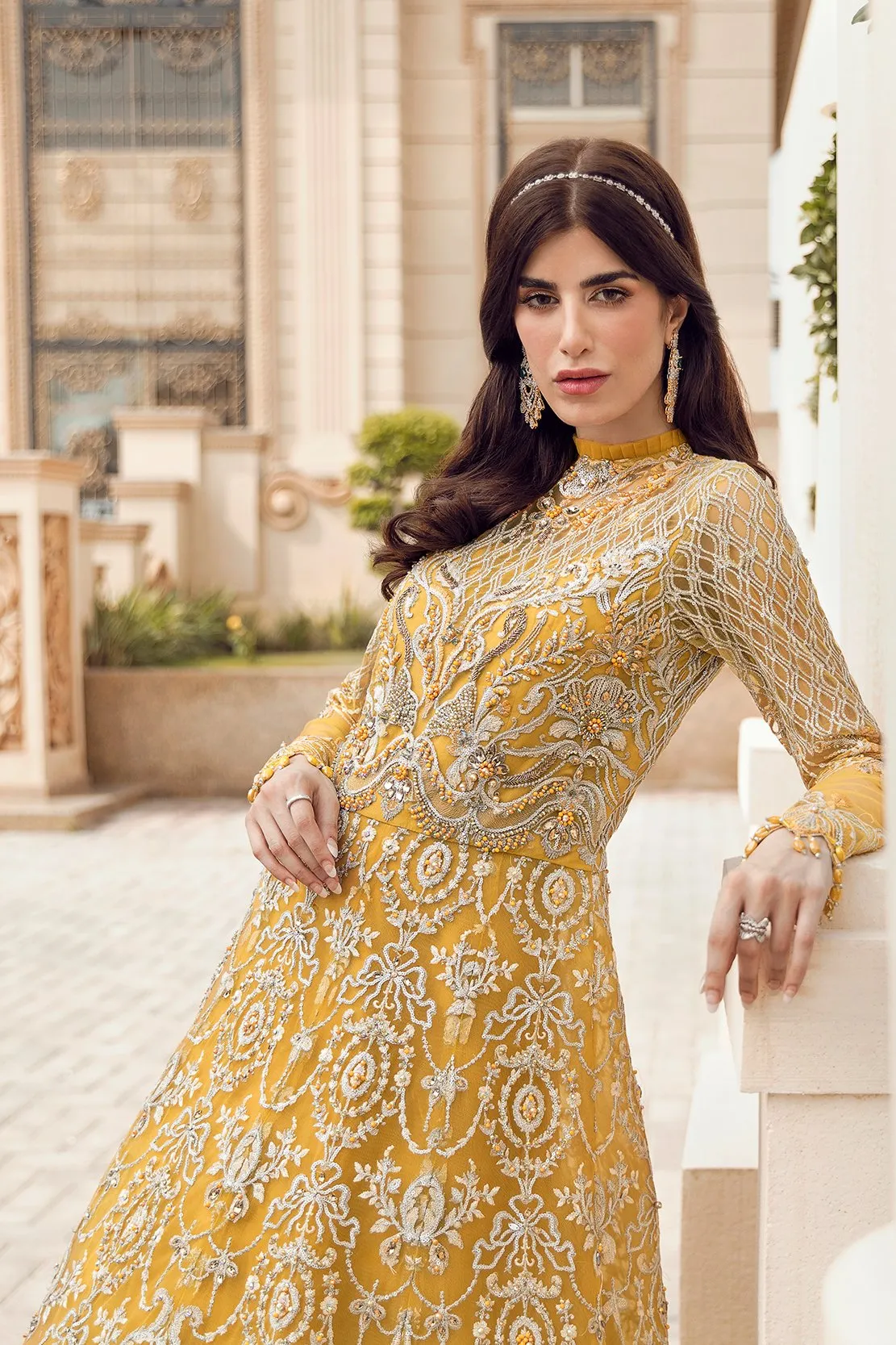MALVA | Reign Reignaissance Luxury Wedding Collection | Unstitched Embroidered Net Suits with Heavy Handwork