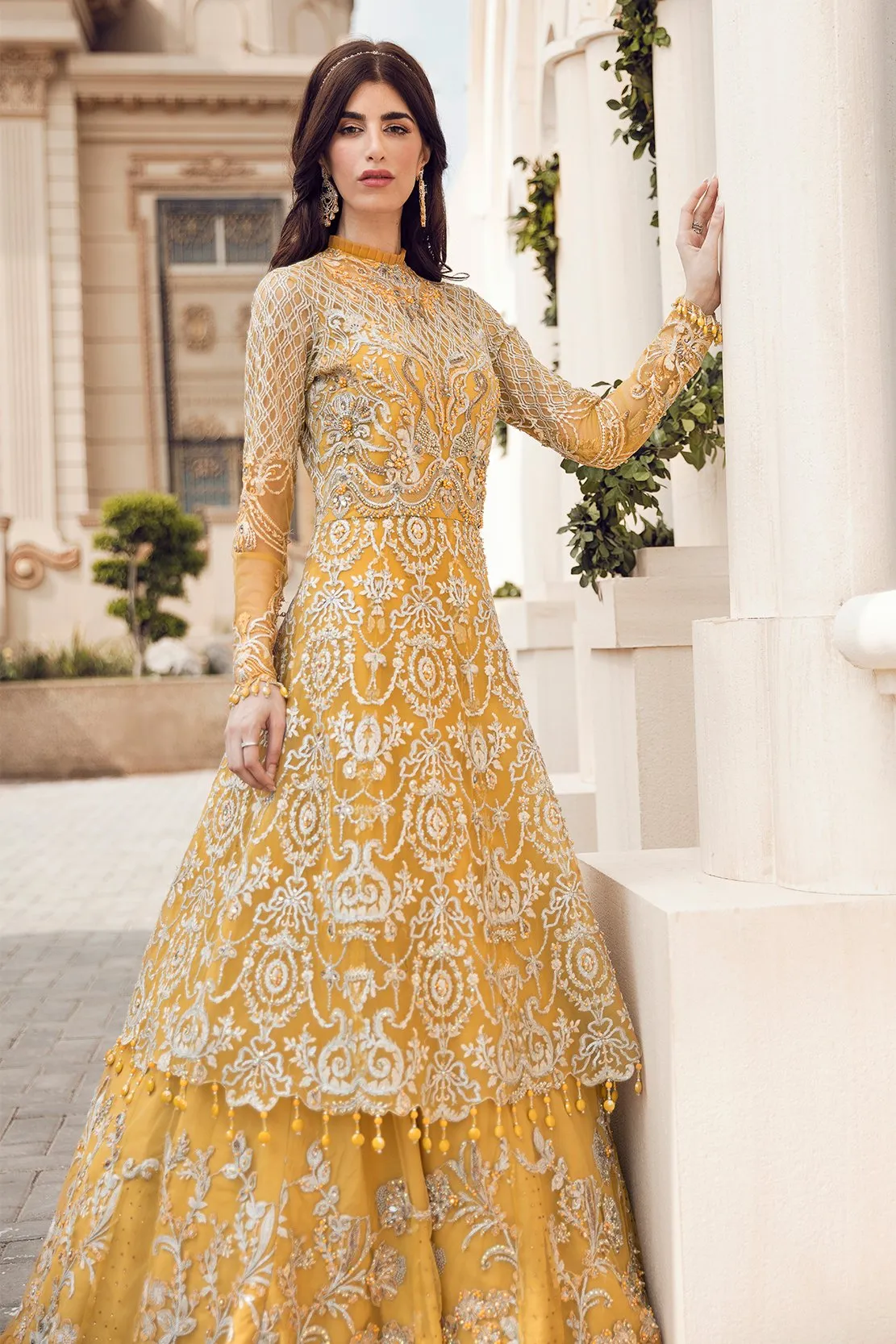MALVA | Reign Reignaissance Luxury Wedding Collection | Unstitched Embroidered Net Suits with Heavy Handwork