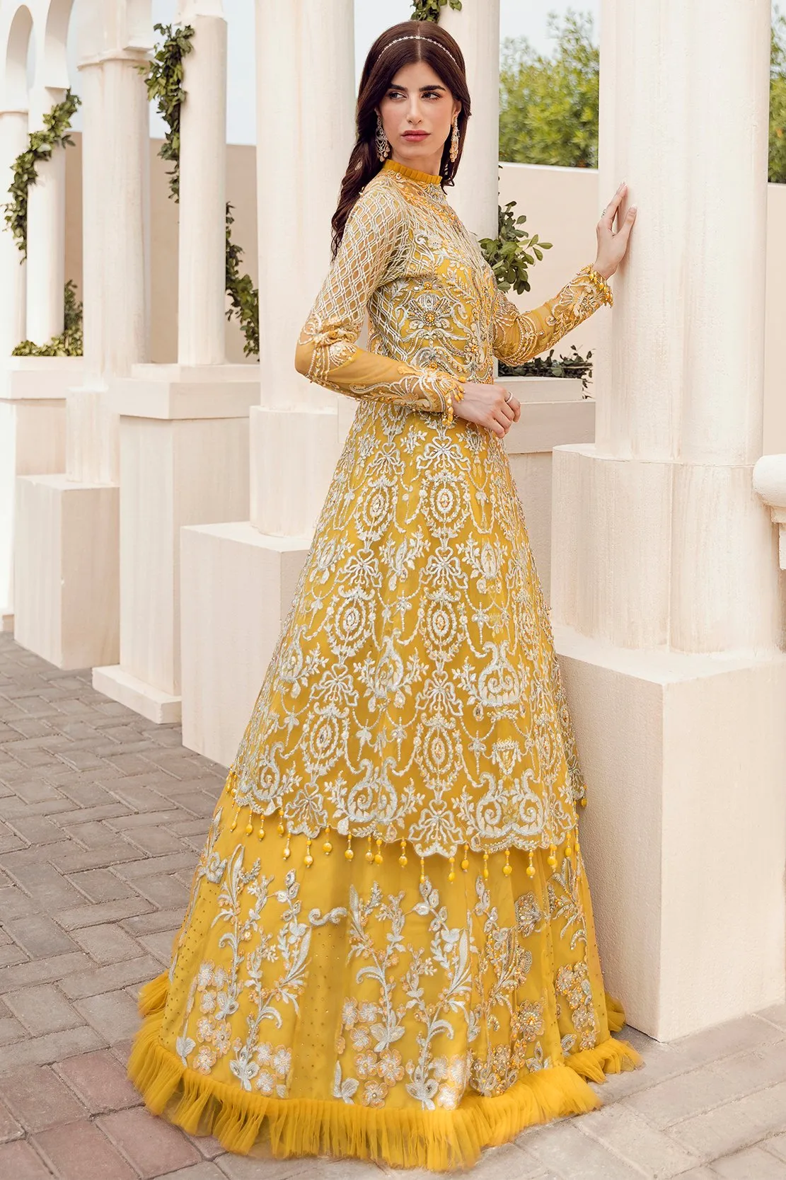 MALVA | Reign Reignaissance Luxury Wedding Collection | Unstitched Embroidered Net Suits with Heavy Handwork
