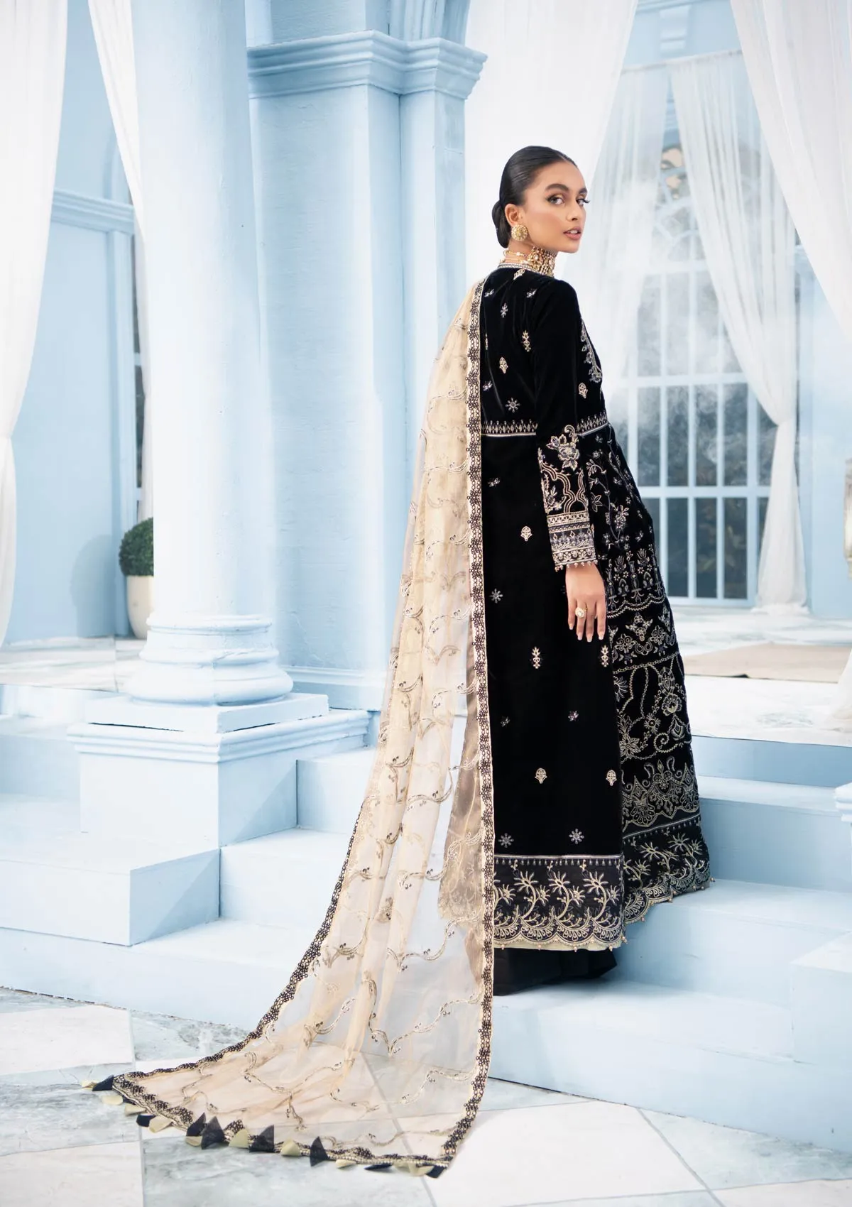 MON AMOUR - LOOK 02 | AIK Atelier Mon Amour Velvet 2021  Unstitched Embroidered Velvet Suits