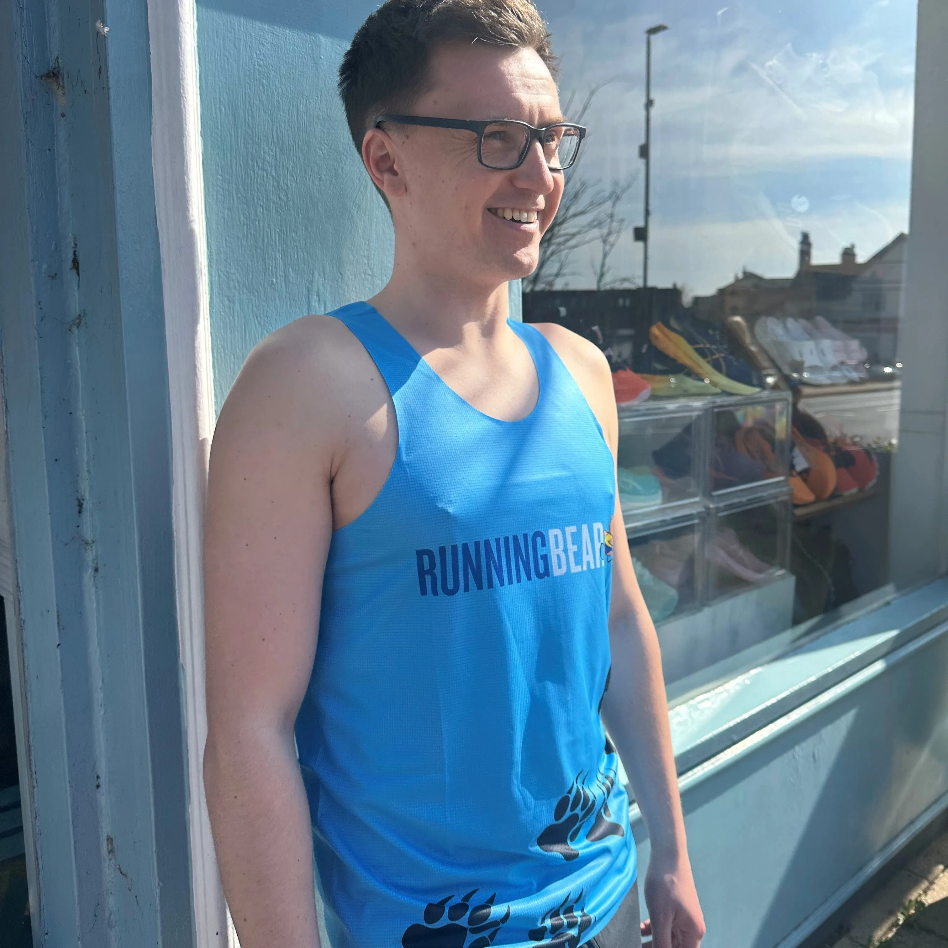 Running Bear Running Club Bonded Vest - Mens