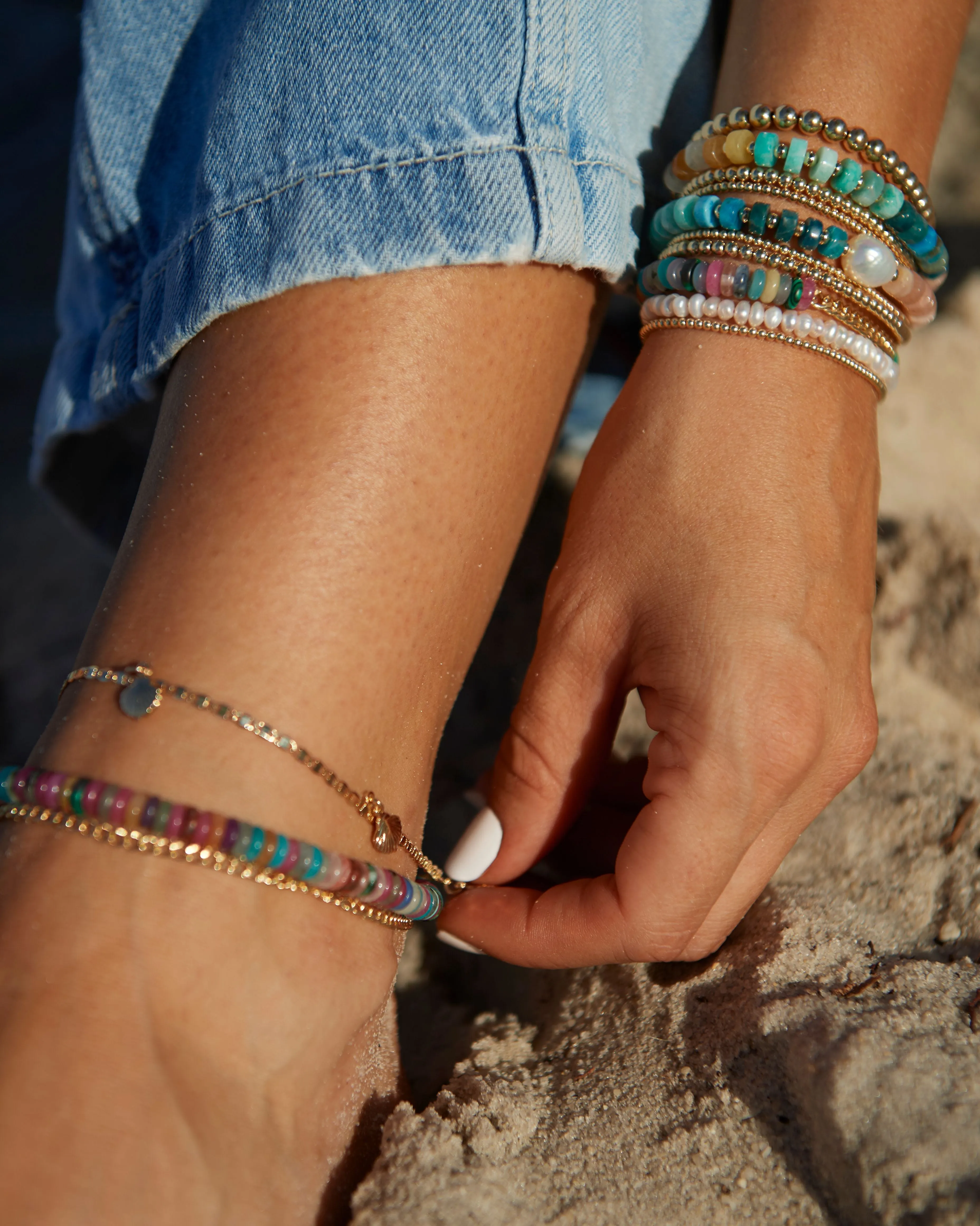 Seleste Seashell Anklet